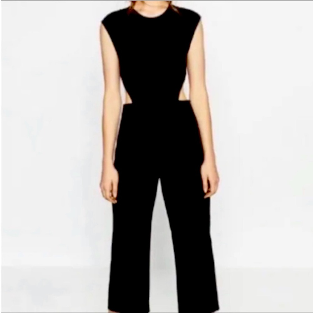 COPY - Zara Cut-Out Sexy Black Jumpsuit